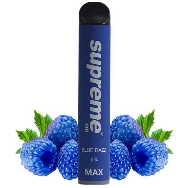 VAPER SUPREME MAX 2000 PUFF BLUE RAZZ