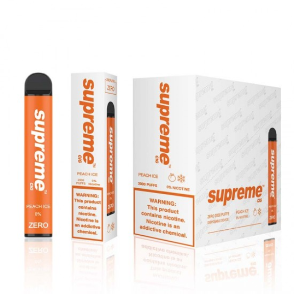 VAPER SUPREME MAX ZERO 2000 PUFF PEACH ICE