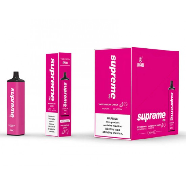 VAPER SUPREME 5000 PUFF WATERMELON CANDY