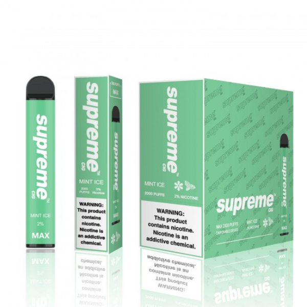 VAPER SUPREME MAX 2000 PUFF ICE MINT