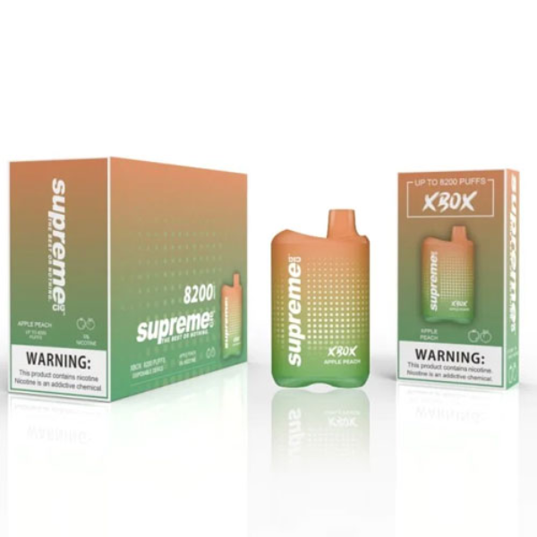 VAPER SUPREME XBOX 8200 PUFF RECARREG APPLE PEACH