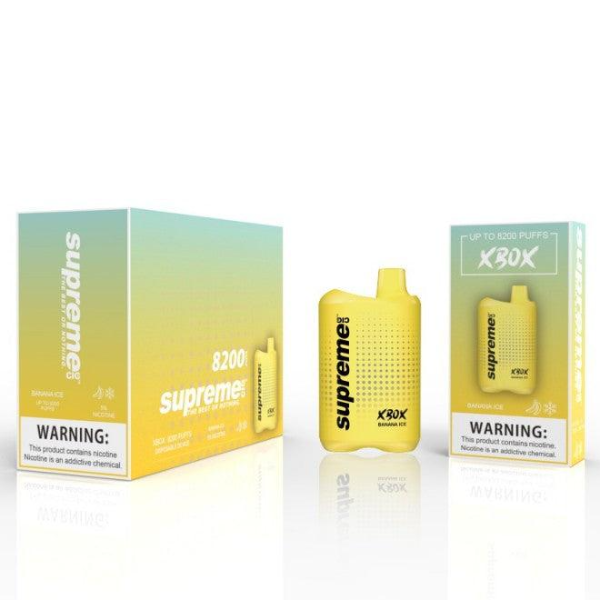 VAPER SUPREME XBOX 8200 PUFF RECARREG BANANA ICE