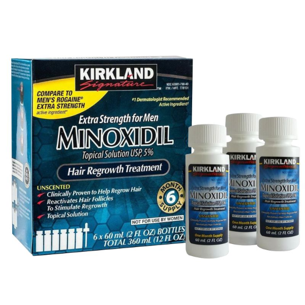 KIRKLAND MINOXIDIL 6X60ML MADE IN ISRAEL (VENC.2024)