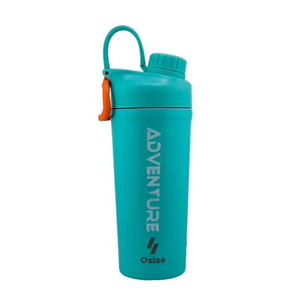 GARRAFA TÉRMICA OZIZO M63 AZUL 820ML SHAKER