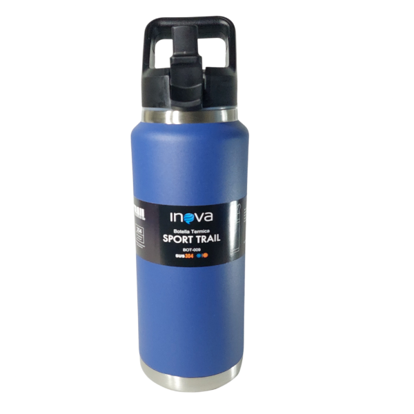 GARRAFA TÉRMICA INOVA BOT-009 1LT SPORT TRAIL BLUE