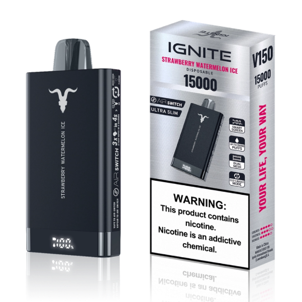 VAPER IGNITE V150 15000 PUFF STRAWBERRY WATERMELON ICE