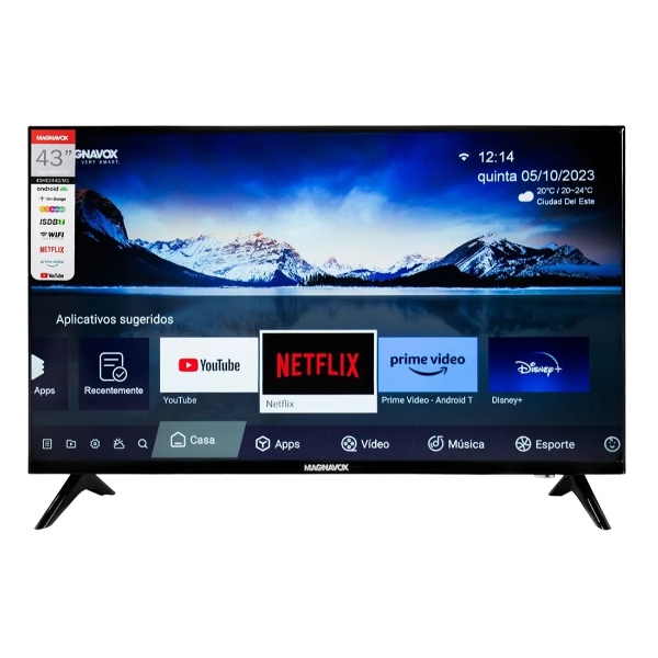 TV MAGNAVOX 43" LED SMART 43MEZ443/M1 FHD/AND 2V