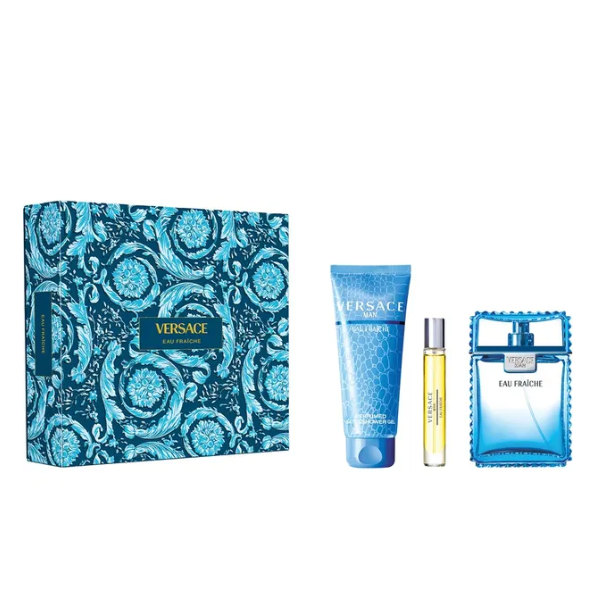 PERFUME VERSACE MAN EAU FRAICHE MASCULINO EDT 100ML+10ML+SG(KIT)