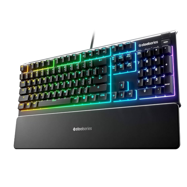 TECLADO STEELSERIES GAMER APEX 3 RGB BLACK PORT.