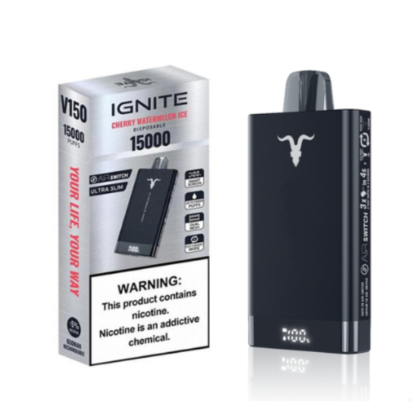 VAPER IGNITE V150 15000 PUFF CHERRY WATERMELON