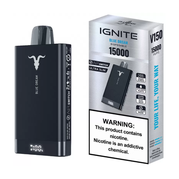 VAPER IGNITE V150 15000 PUFF BLUE DREAM